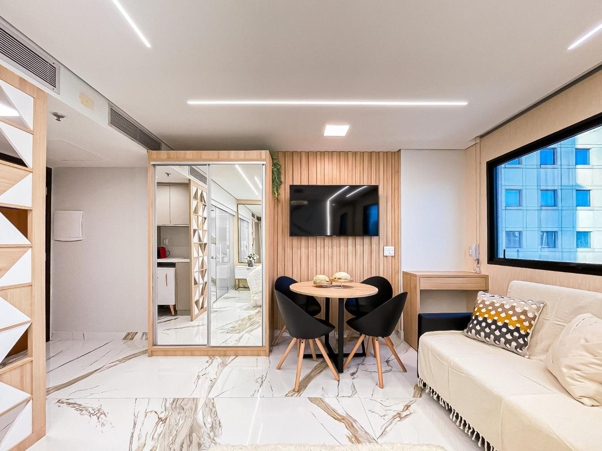 M N Flats - Flat Dentro Do Hotel Wi Av Ibirapuera 2927 圣保罗 外观 照片