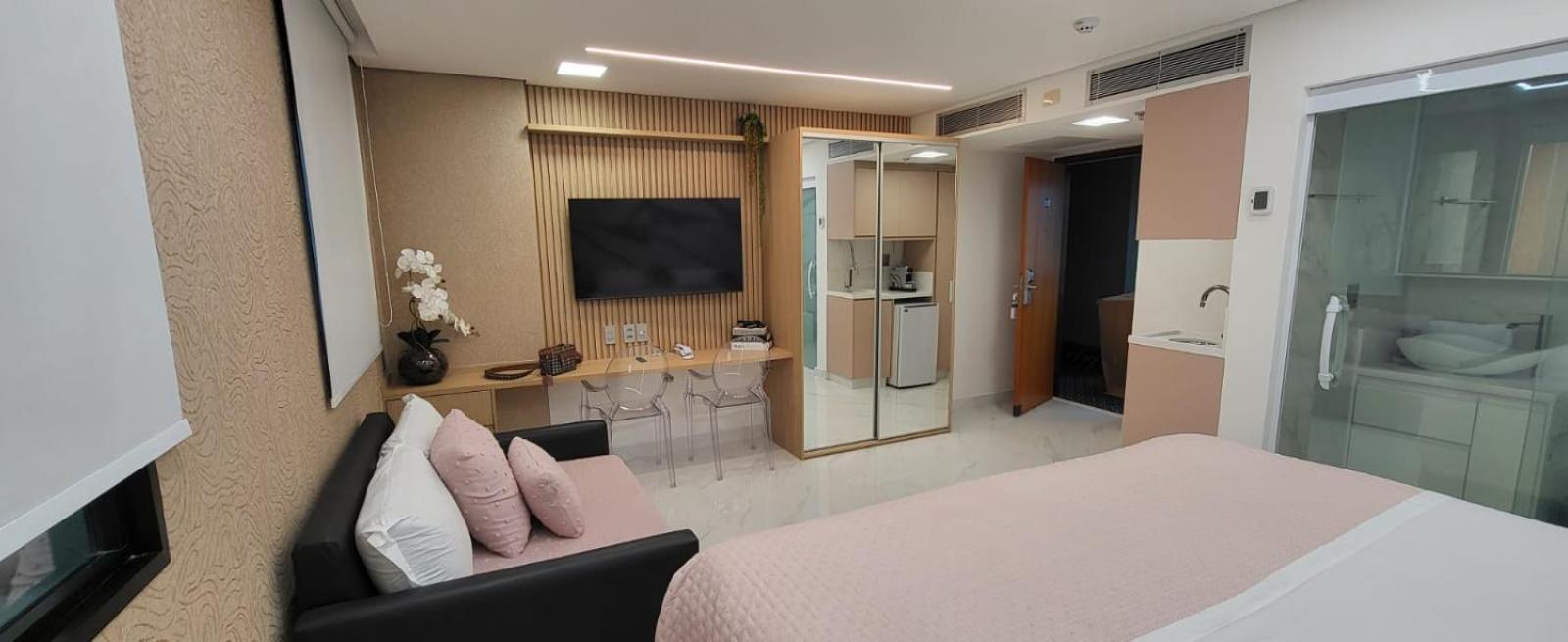 M N Flats - Flat Dentro Do Hotel Wi Av Ibirapuera 2927 圣保罗 外观 照片