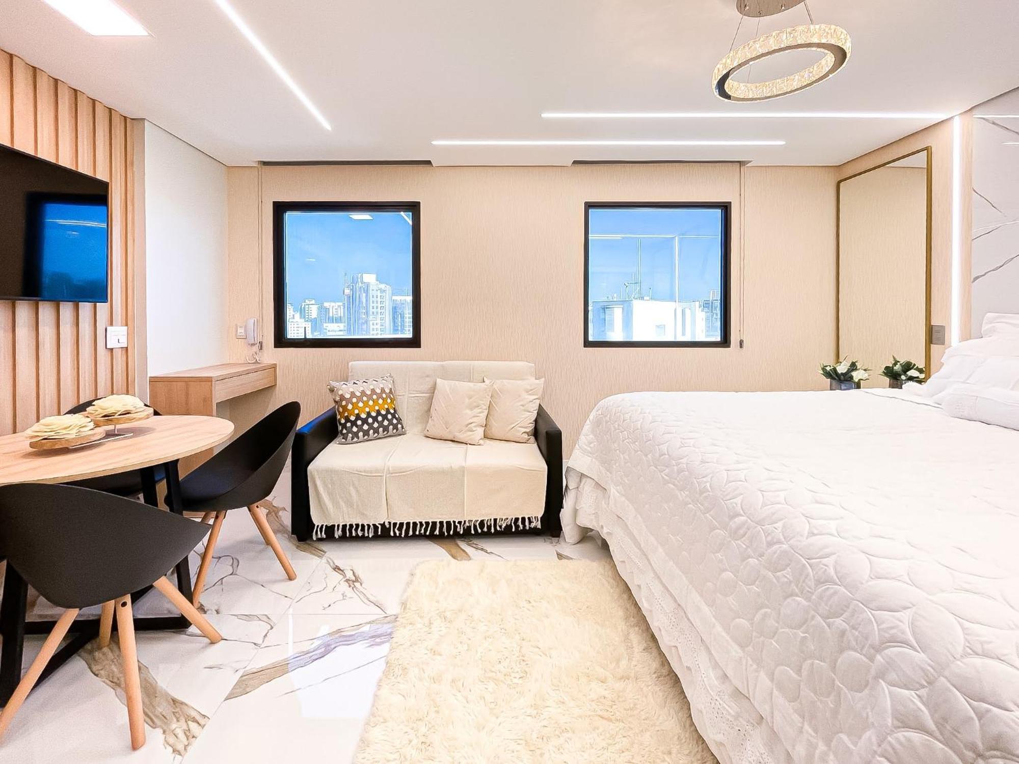 M N Flats - Flat Dentro Do Hotel Wi Av Ibirapuera 2927 圣保罗 外观 照片